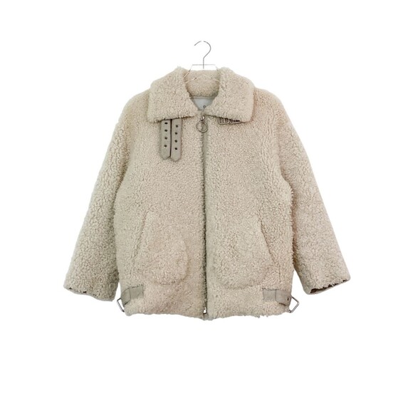 Ducie Jackets & Blazers - Ducie London Shearling Aviator Jacket Ivory Wool Leather Size 38 M